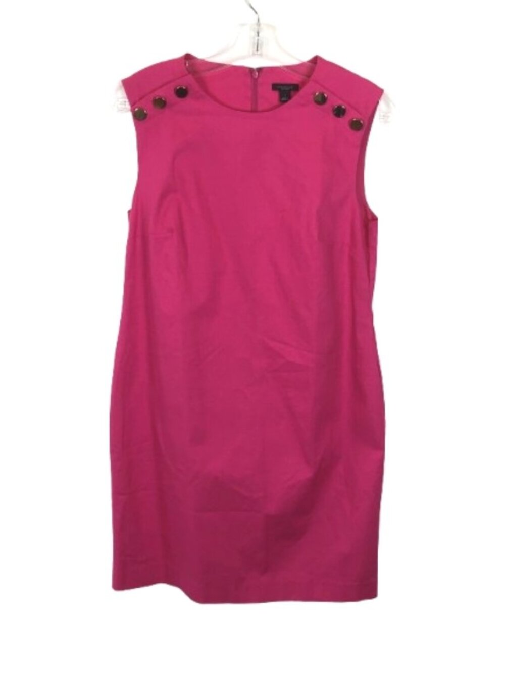 NWT Ann Taylor Factory Women Size 4 Fuchsia Hot Pink Cap Sleeve Sheath Dress NEW